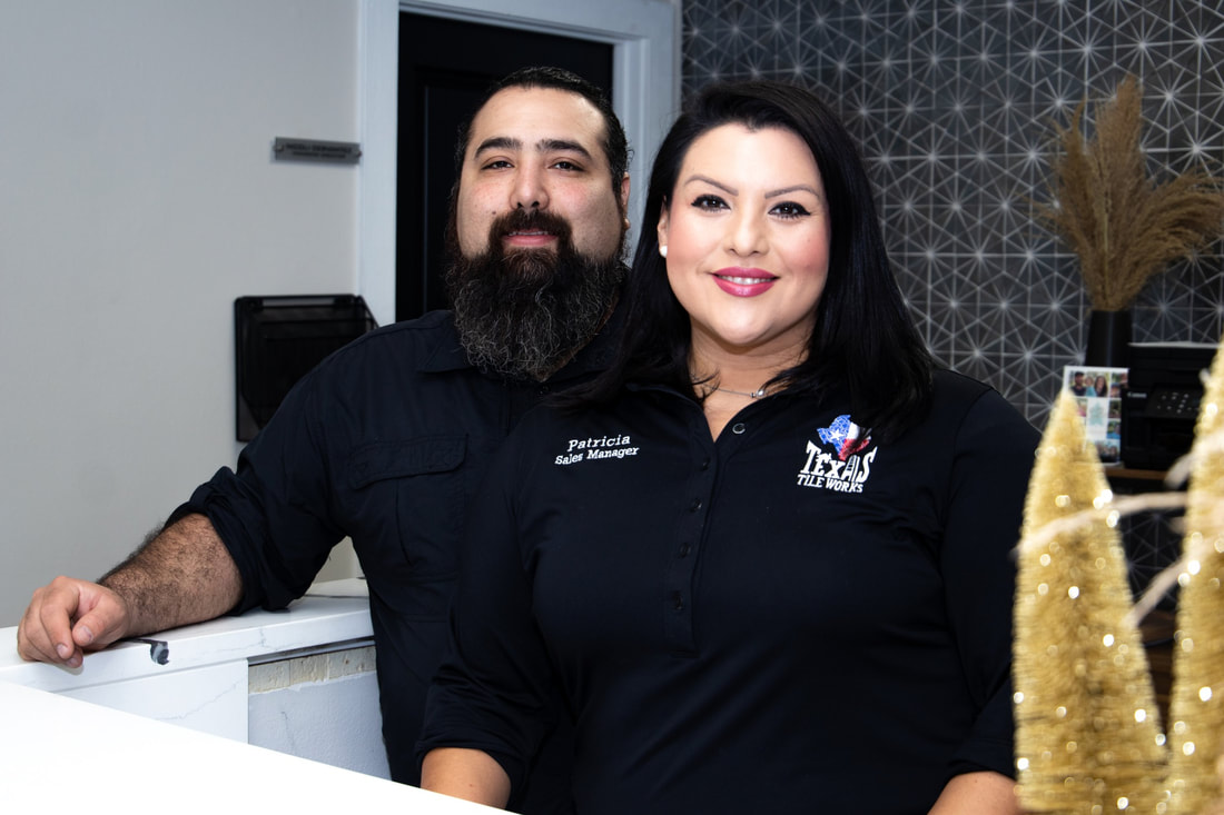 Texas Tile Works Owners Nicoli and Patricia Cervantez are the best in the industry for flooring and remodeling homes.